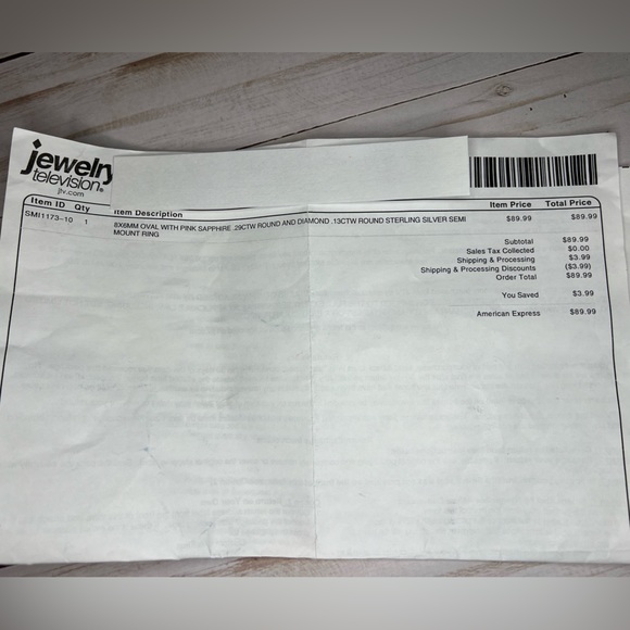 Pink Sapphire/Diamond Ring Mount - Picture 4 of 4